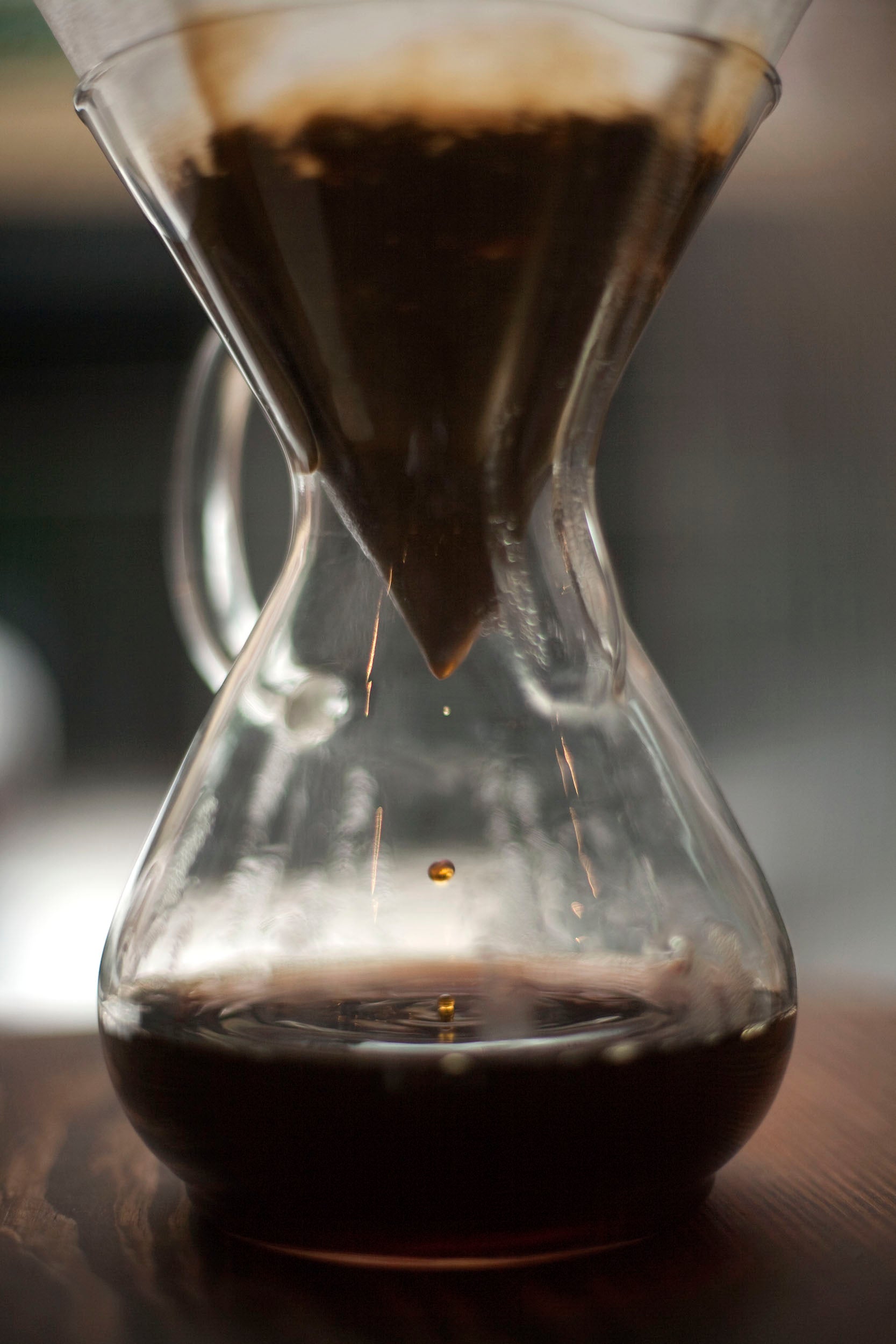 Chemex. Slow "drip" coffee aka filterkoffie