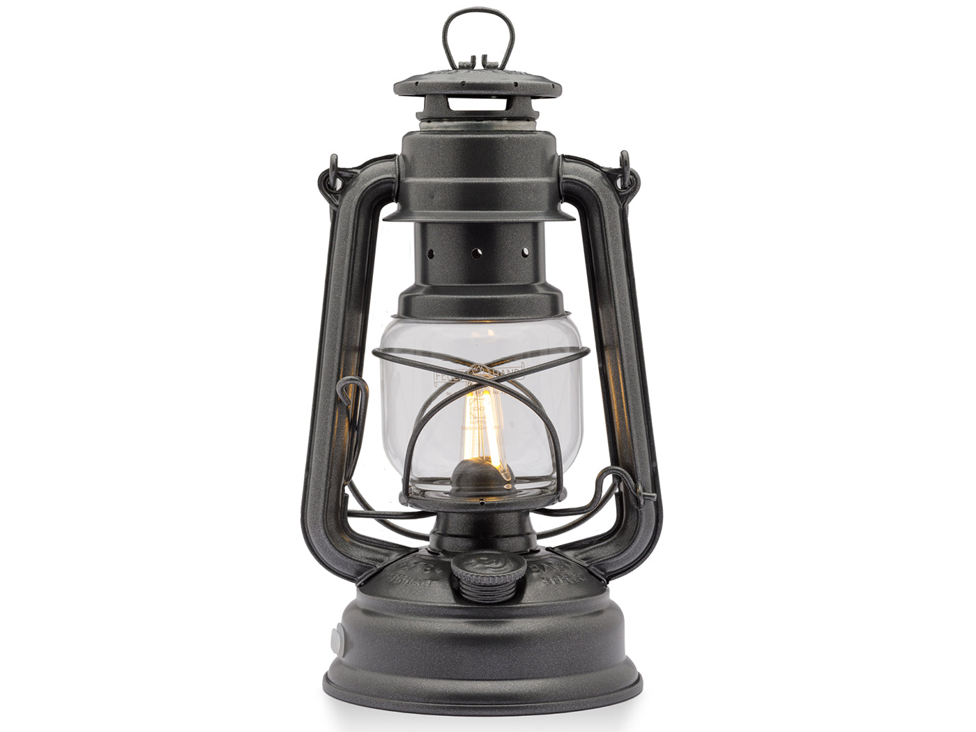 Feuerhand LED Stormlamp 276 Metalic Grijs, inclusief Feuerhand accu twv 18,95