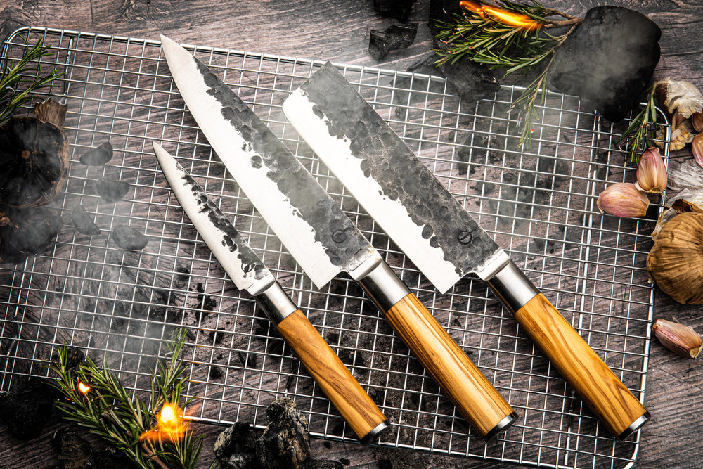 Olive Forged 3-Piece Knife Set