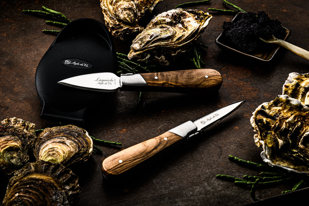 Laguiole style de vie oyster knife gift set