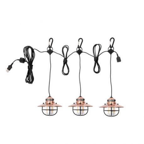 De Edison Pendant set van Barebones (set van 3 lampen) Vuurbak. 