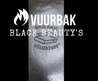 Black edition Bricknic van OPTIMISMUS & Römertopf Vuurbak. 