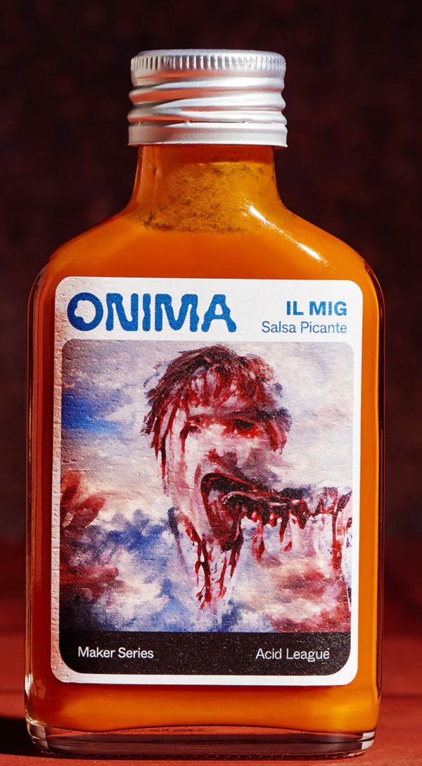 Onima Il Mig hot sauce. Foodelicious Kombucha-based Vuurbak. 