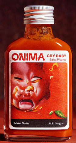 Onima Cry Baby Salsa picante. Foodelicious Kombucha-based Vuurbak. 