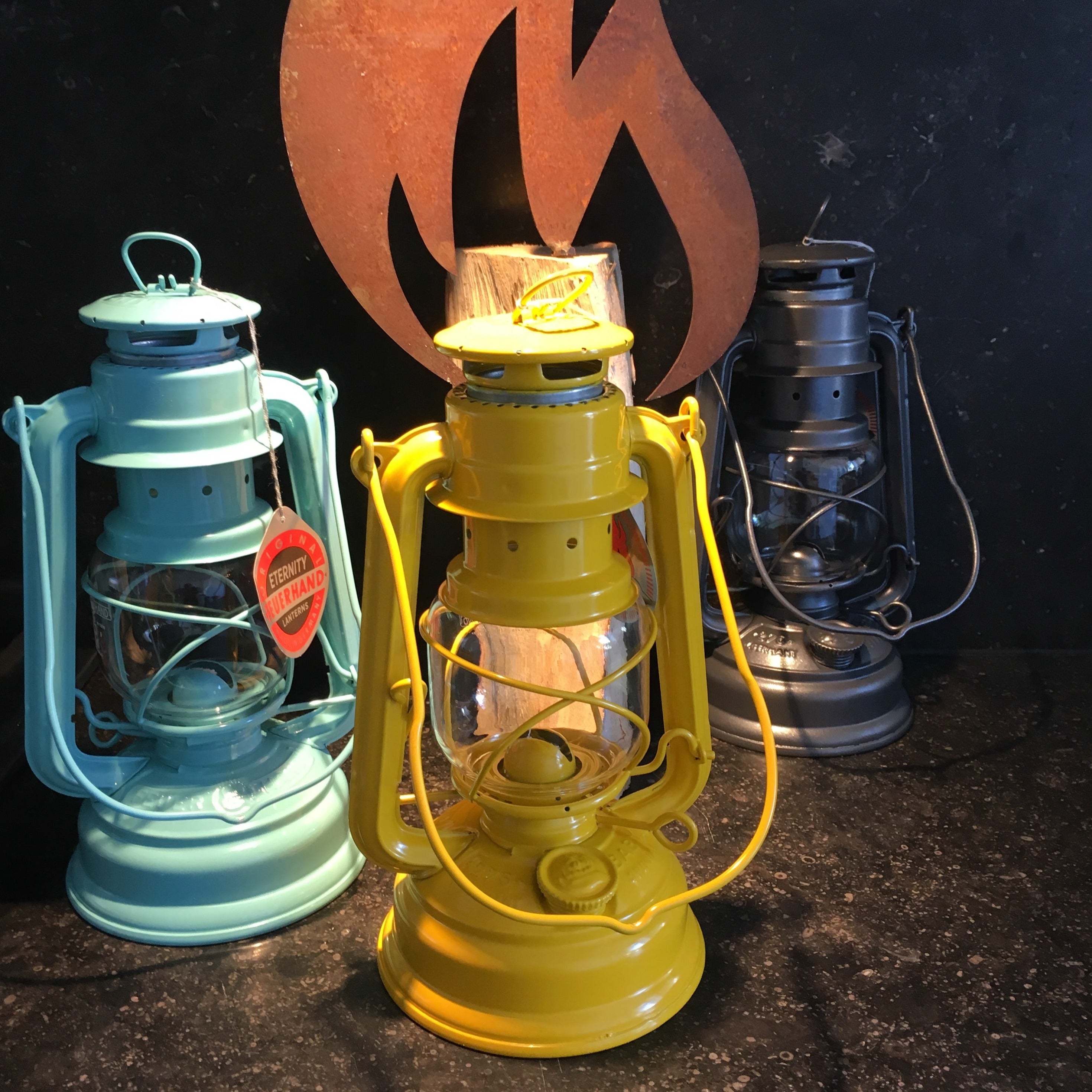 Ensemble de lanternes tempête Feuerhand Original "allumez votre feu".